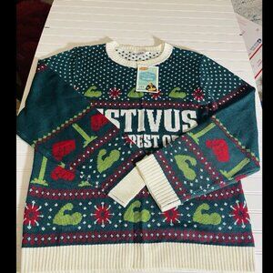 NWT Seinfeld Festivus For The Rest Of Us Ugly Christmas Sweater 3XL Holiday TV